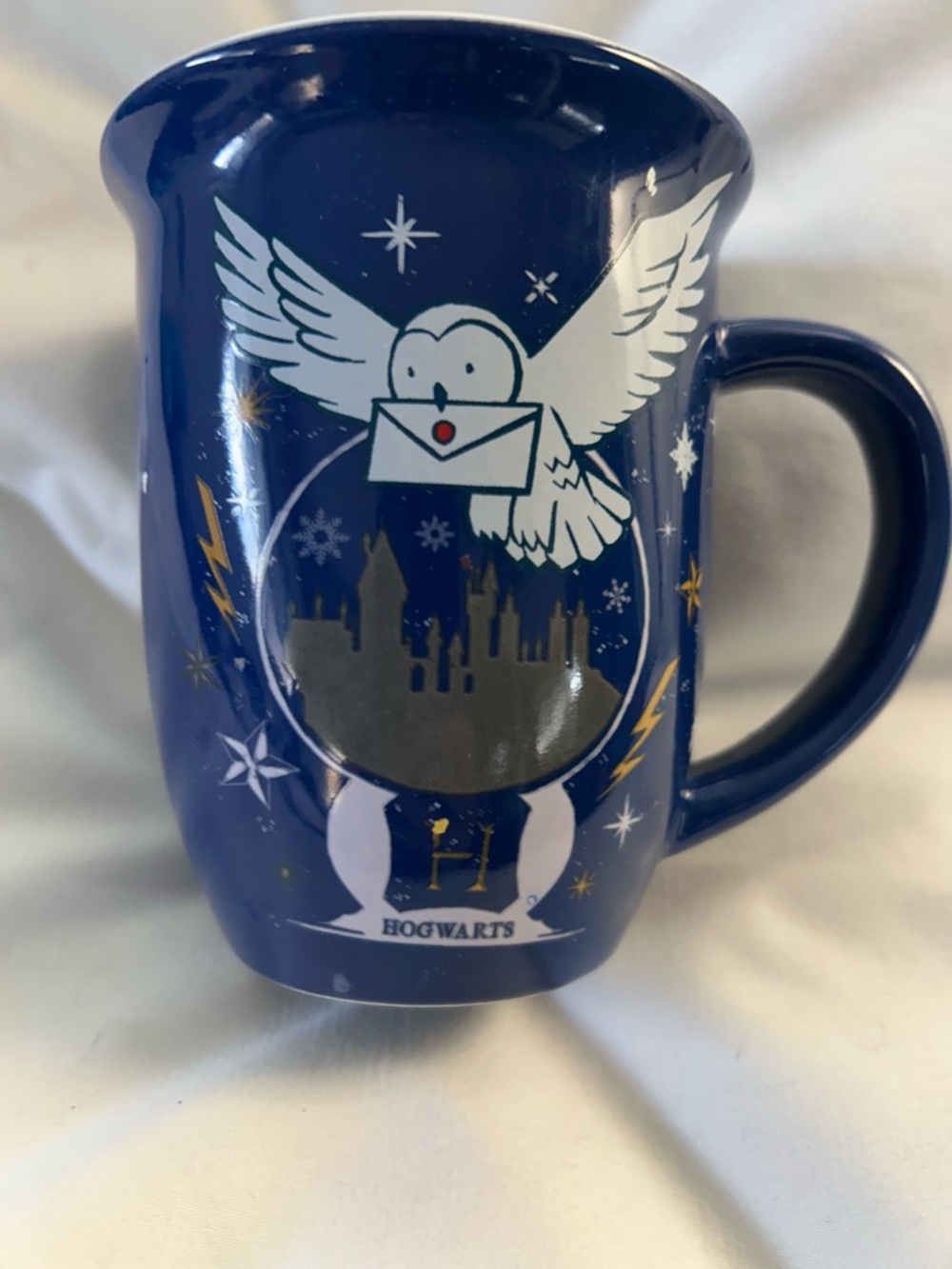 Hogwarts Blue Owl Letter Ceramic Mug
